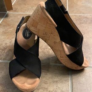 Clarks wedge sandals